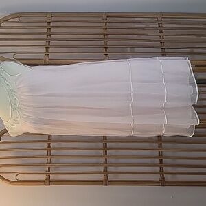 Vintage Hollywood Vaasarette pink sheer nylon size small nightgown barbiecore